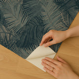 Veer Decor Palm Haven Blue Peel & Stick Wallpaper
