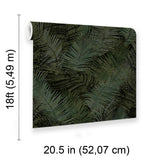 Veer Decor Palm Haven Olive Peel & Stick Wallpaper