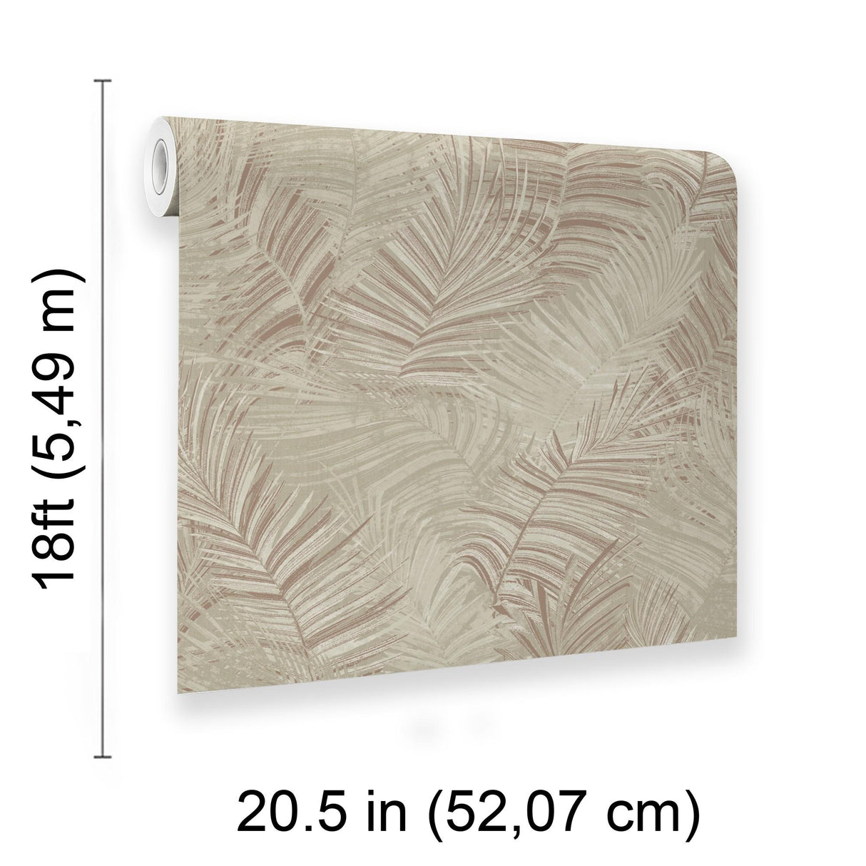 Veer Decor Palm Haven Terracotta Peel & Stick Wallpaper