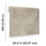 Veer Decor Palm Haven Terracotta Peel & Stick Wallpaper