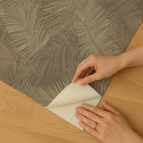 Veer Decor Palm Haven Beige Peel & Stick Wallpaper