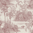 Veer Decor Tropic Archive Toile Red Peel & Stick Wallpaper