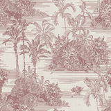 Veer Decor Tropic Archive Toile Red Peel & Stick Wallpaper