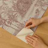 Veer Decor Tropic Archive Toile Red Peel & Stick Wallpaper