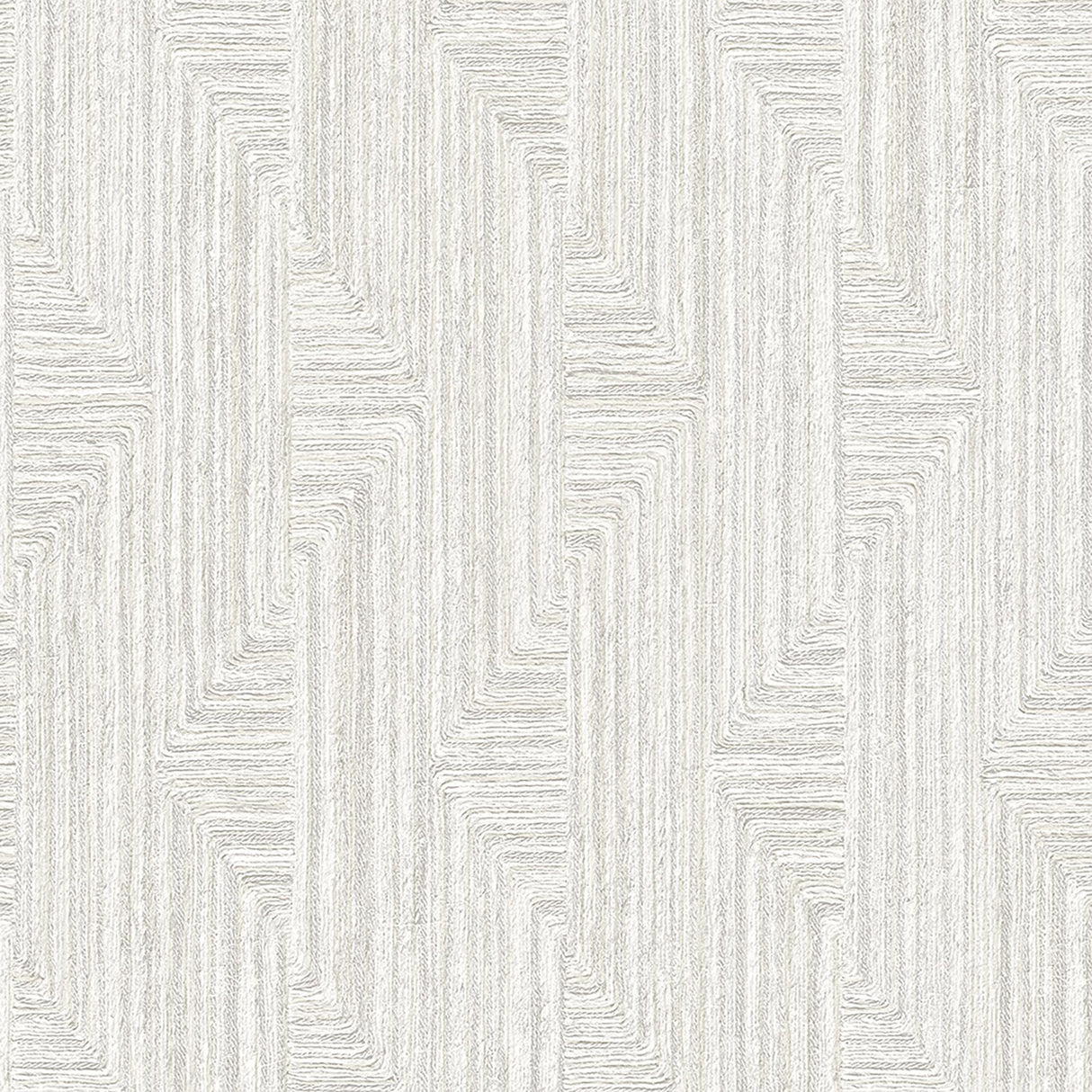 Veer Decor Threadline Geo Stitch Taupe Wallpaper