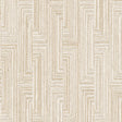 Veer Decor Threadline Geo Stitch Beige Wallpaper