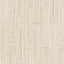 Veer Decor Threadline Geo Stitch Beige Wallpaper