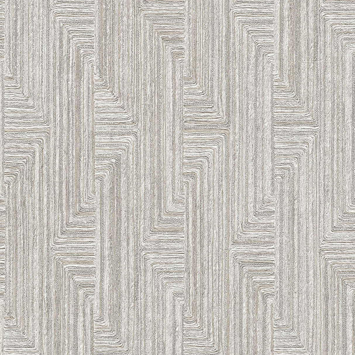 Veer Decor Threadline Geo Stitch Grey Wallpaper