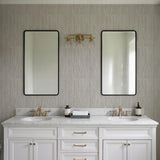 Veer Decor Threadline Geo Stitch Grey Wallpaper