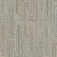 Veer Decor Threadline Geo Stitch Blue Wallpaper