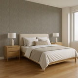 Veer Decor Threadline Geo Stitch Blue Wallpaper
