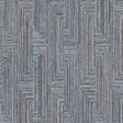 Veer Decor Threadline Geo Stitch Navy Wallpaper