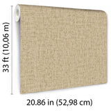 Veer Decor Crosshatch Weave Gold Wallpaper