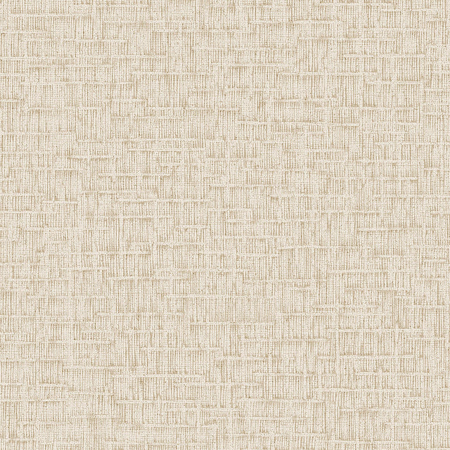 Veer Decor Crosshatch Weave Beige Wallpaper
