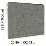 Veer Decor Crosshatch Weave Grey Wallpaper