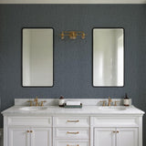 Veer Decor Crosshatch Weave Dark Grey Wallpaper