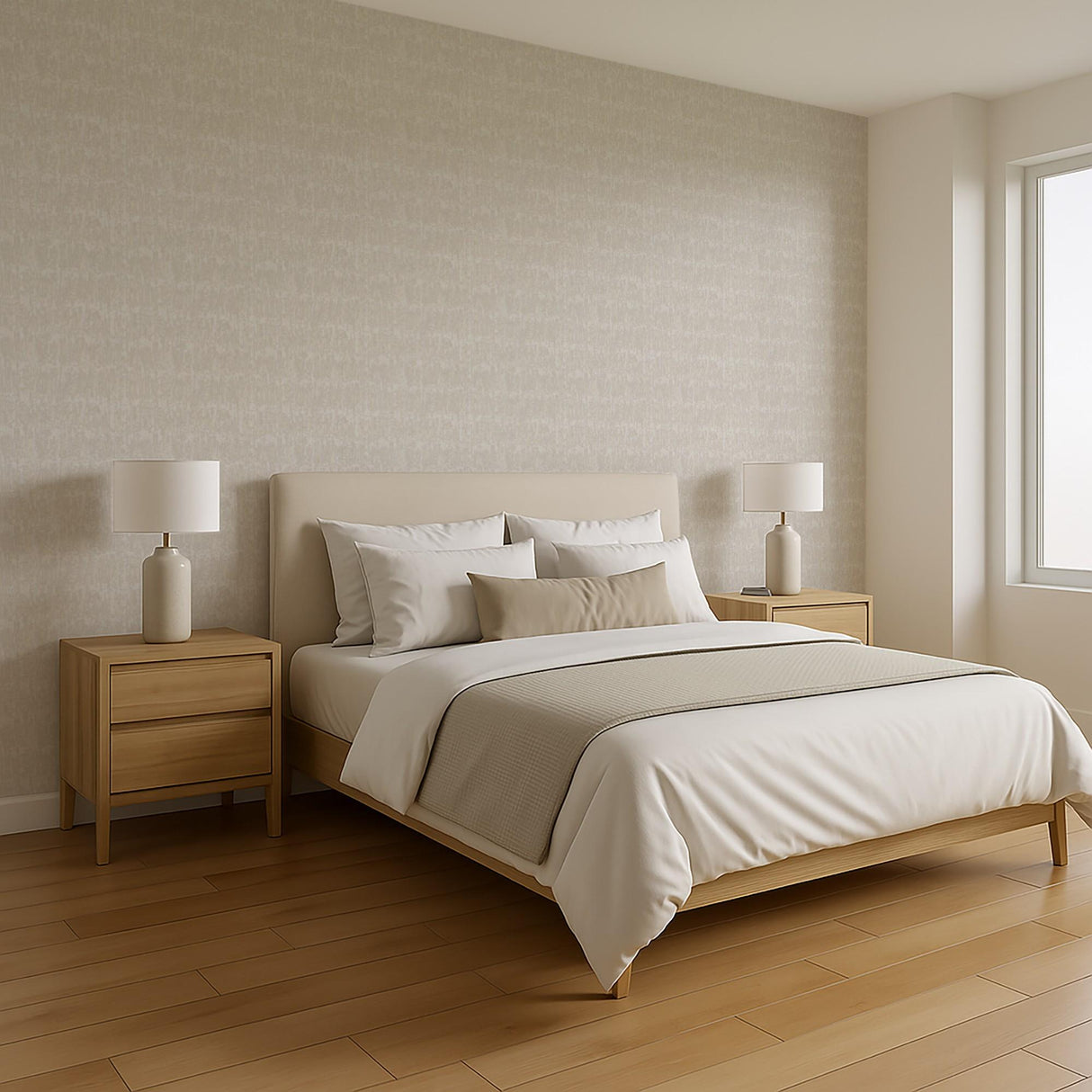 Veer Decor Weathered Slate Cream Wallpaper