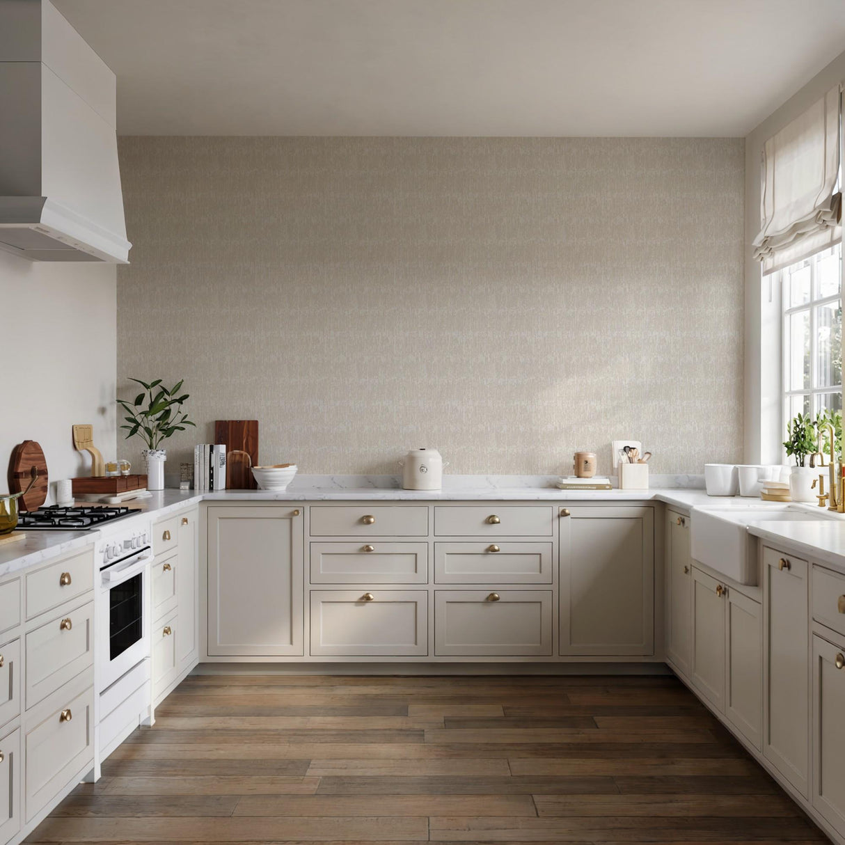 Veer Decor Weathered Slate Cream Wallpaper