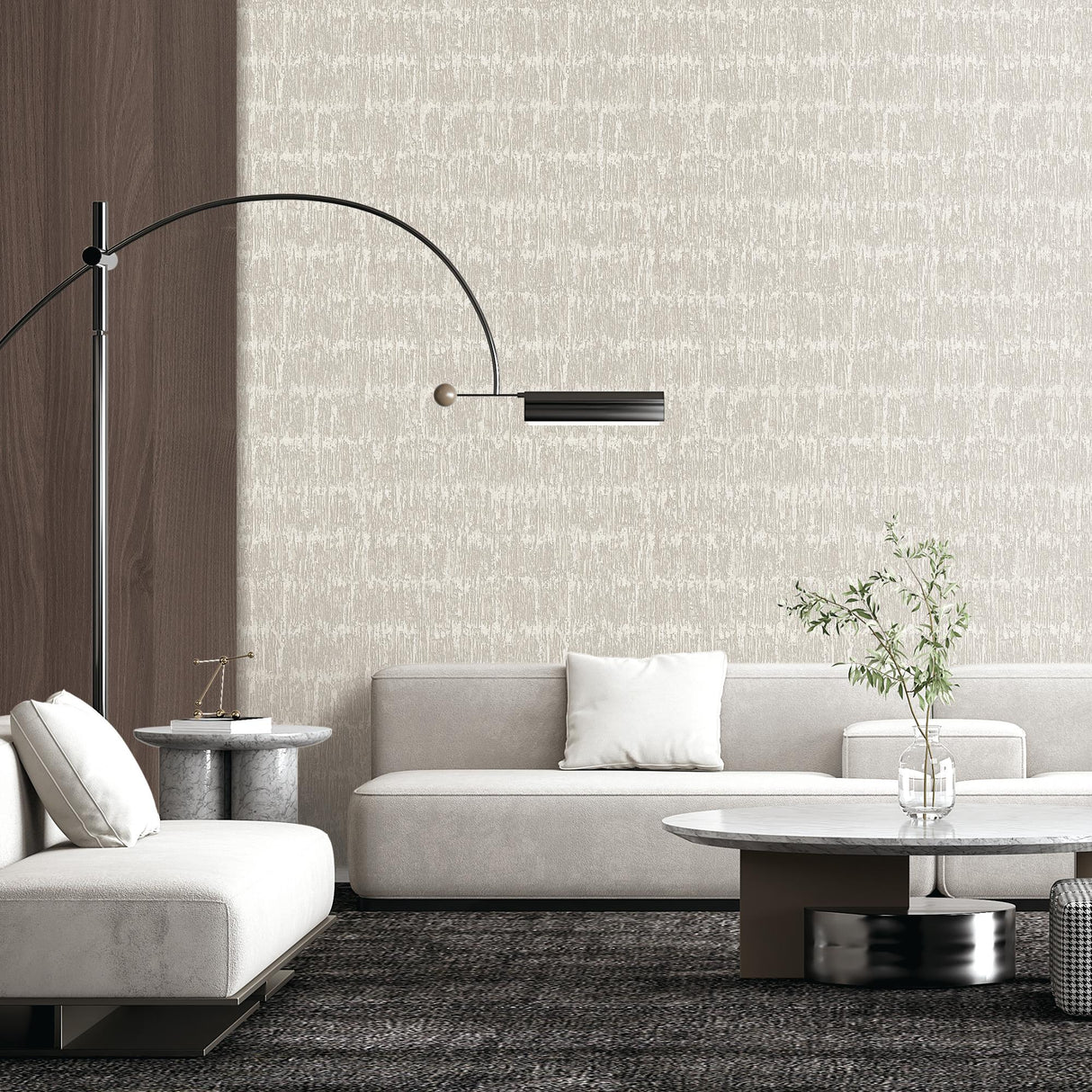 Veer Decor Weathered Slate Taupe Wallpaper