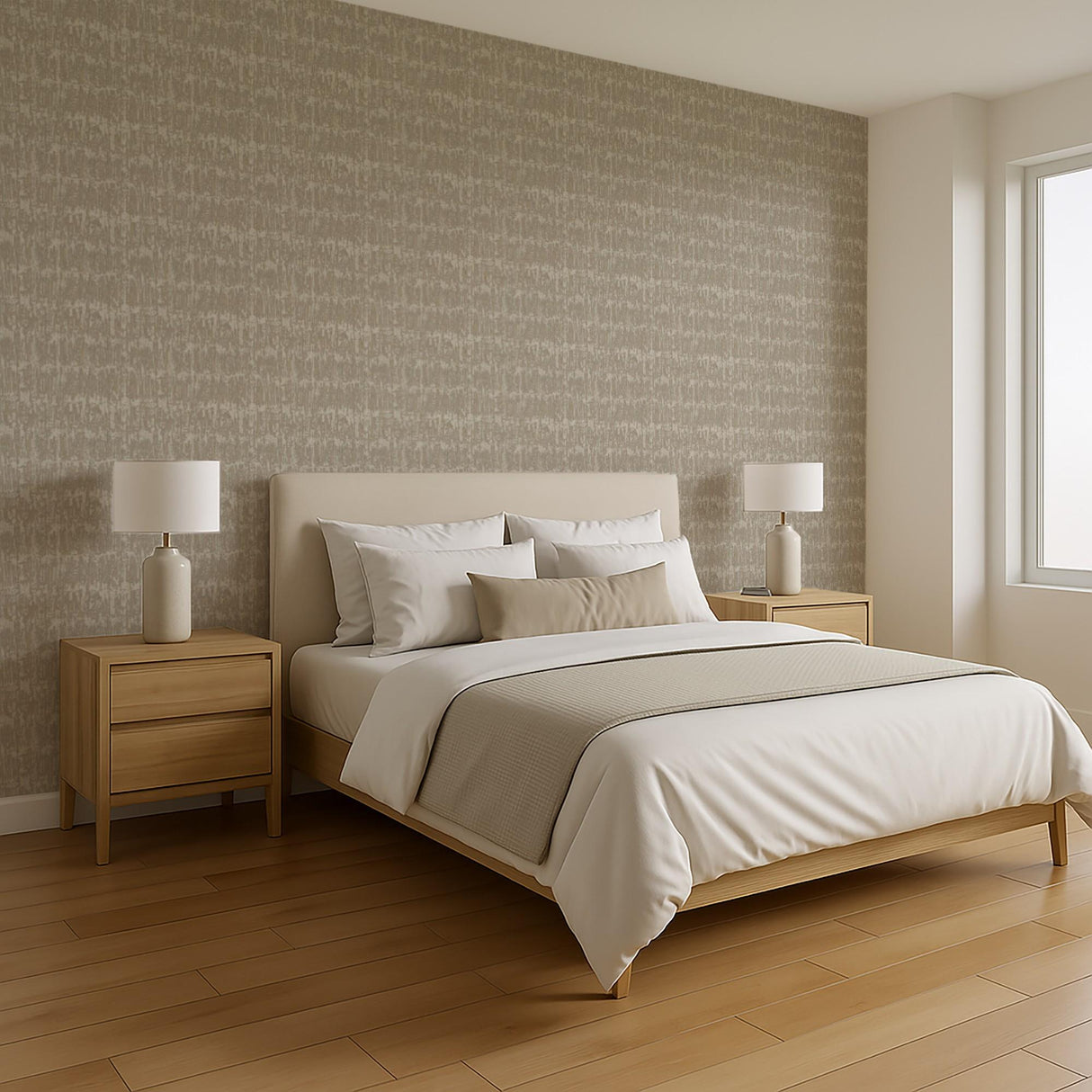 Veer Decor Weathered Slate Gold Wallpaper