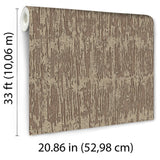 Veer Decor Weathered Slate Brown Wallpaper