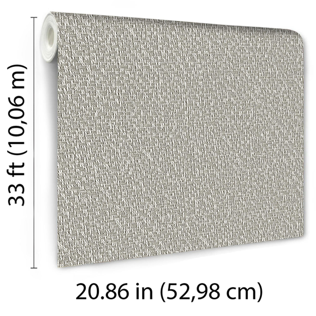 Veer Decor Santa Fe Weave Texture Taupe Wallpaper