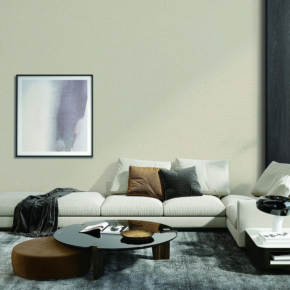 Veer Decor Santa Fe Weave Texture Beige Wallpaper