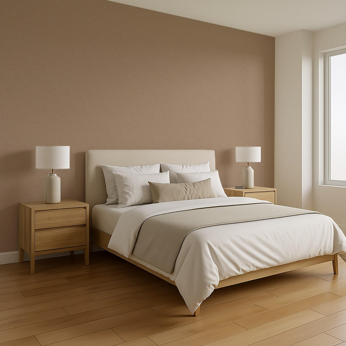 Veer Decor Santa Fe Weave Texture Tan Wallpaper