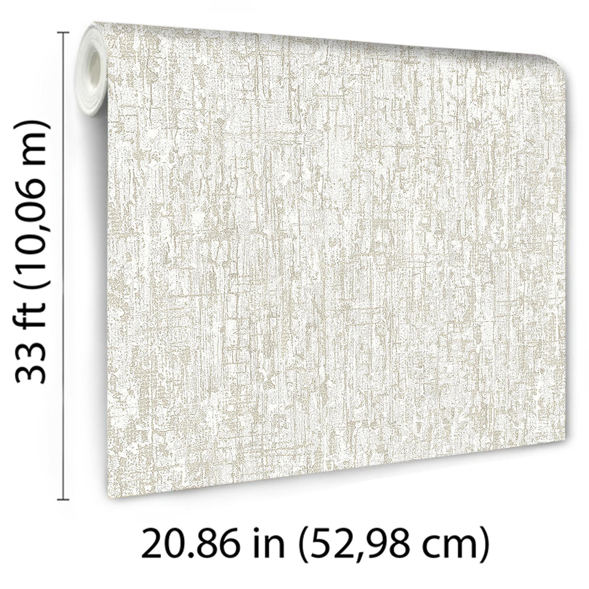 Veer Decor Santa Fe Concrete Lux White Wallpaper