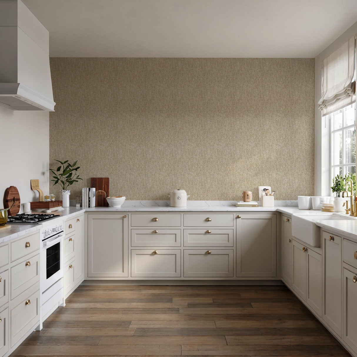 Veer Decor Santa Fe Concrete Lux Gold Wallpaper