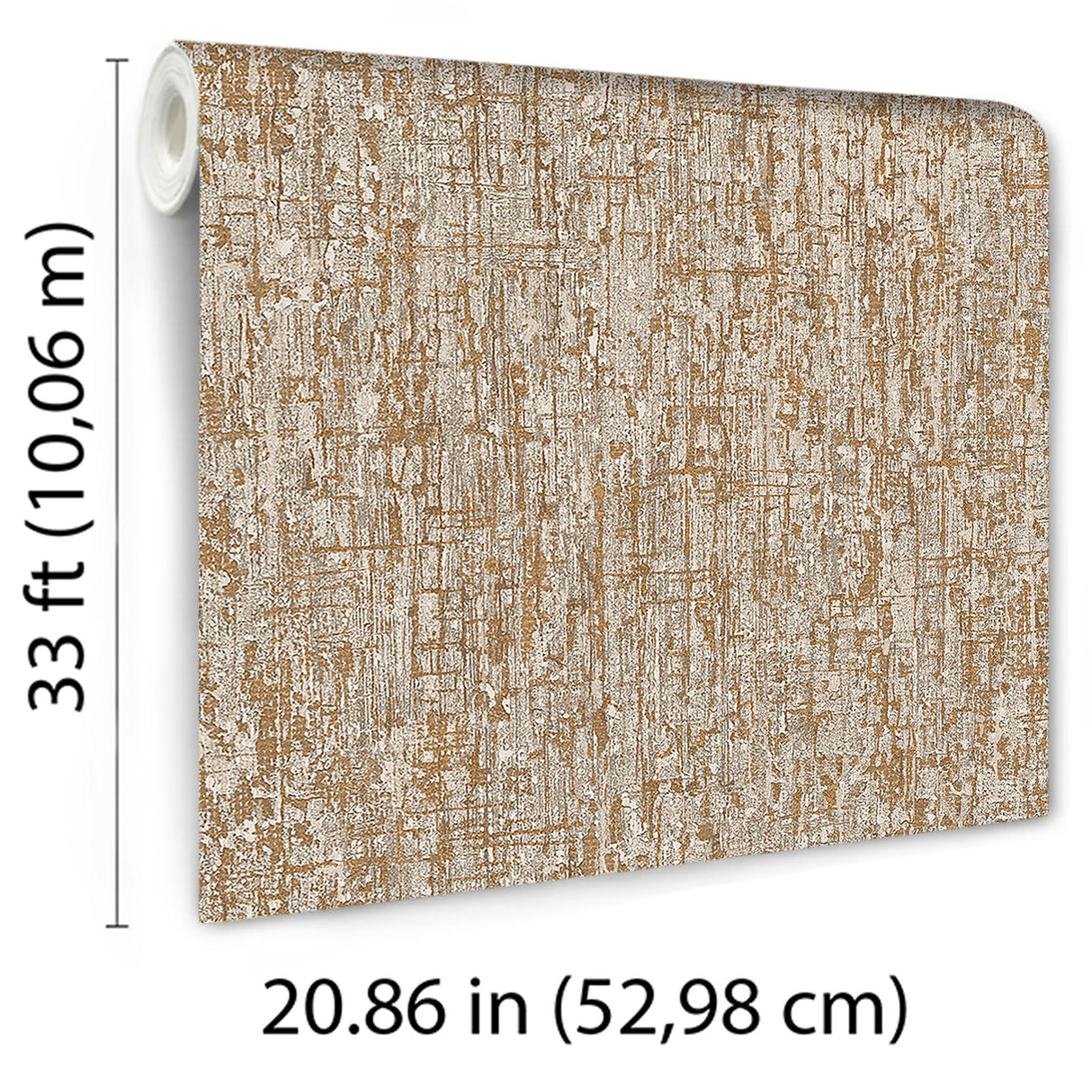 Veer Decor Santa Fe Concrete Lux Brown Wallpaper