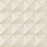 Veer Decor Woven Prism Cream Wallpaper
