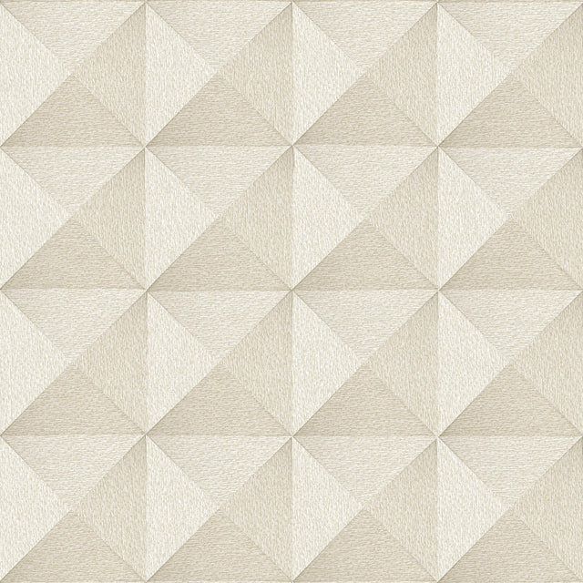 Veer Decor Woven Prism Cream Wallpaper