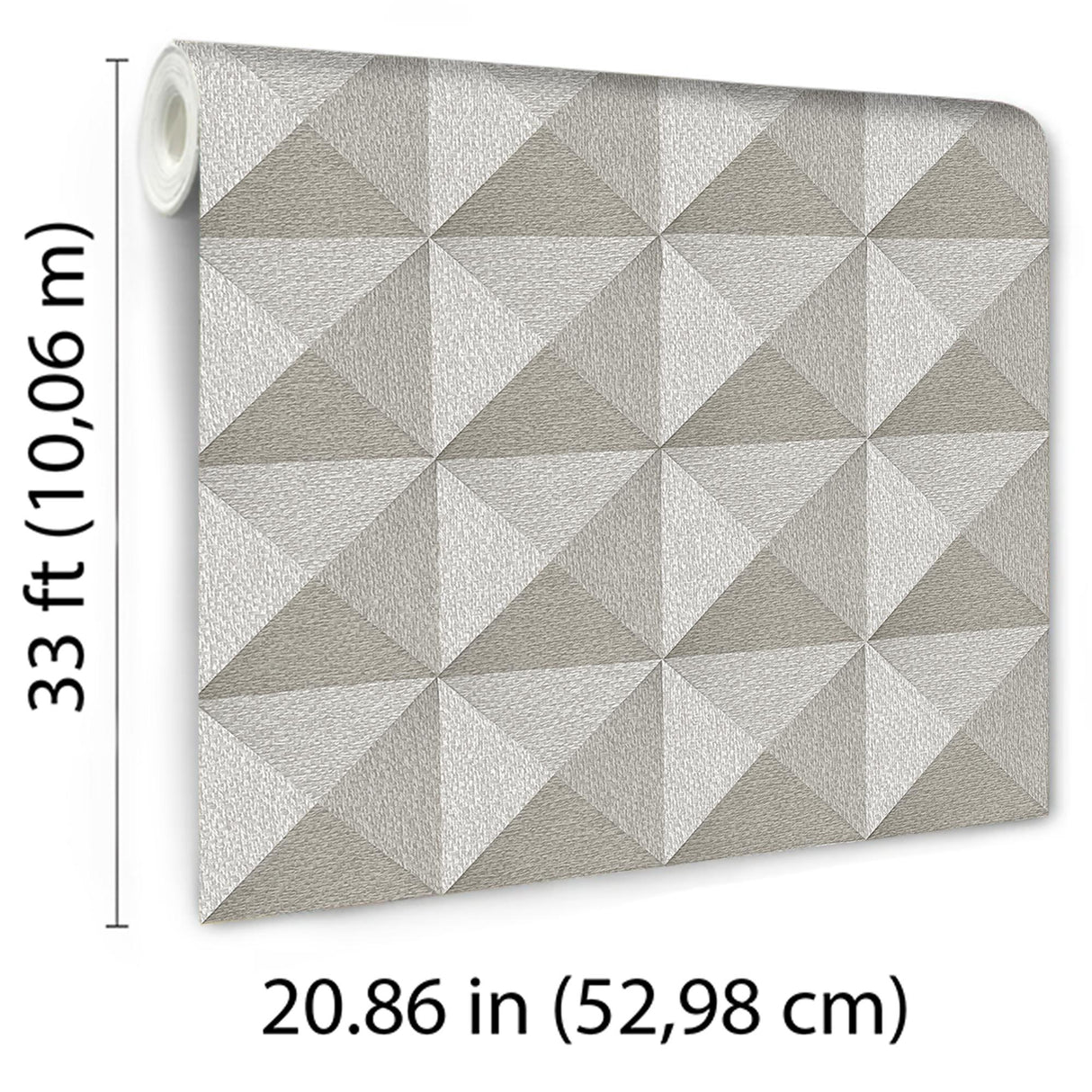 Veer Decor Woven Prism Taupe Wallpaper