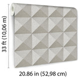 Veer Decor Woven Prism Taupe Wallpaper
