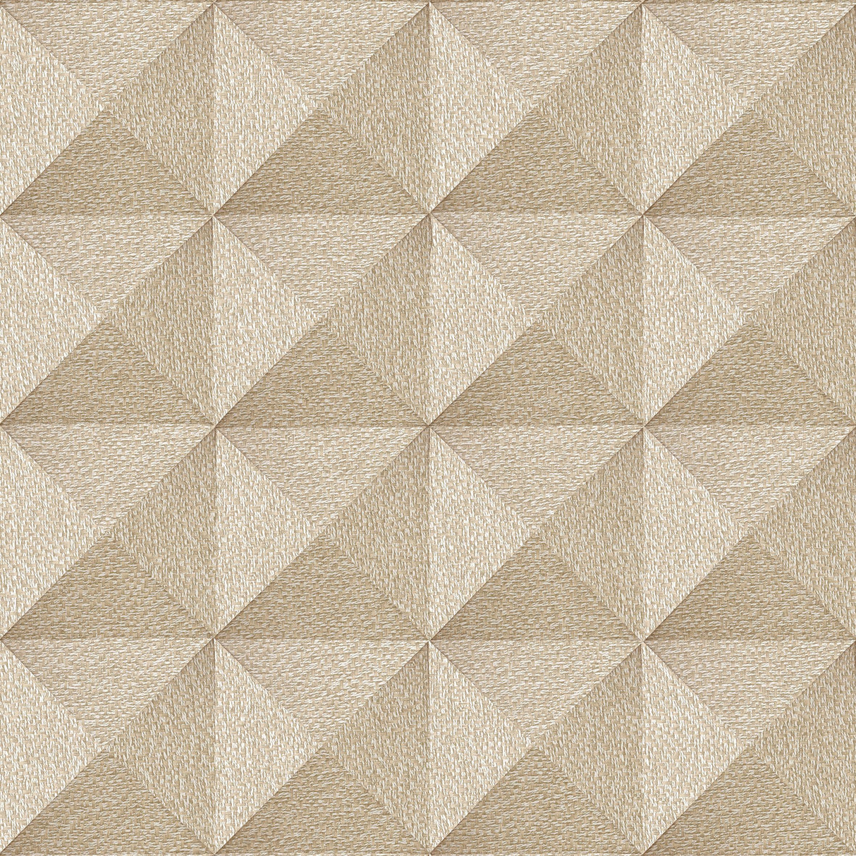 Veer Decor Woven Prism Beige Wallpaper