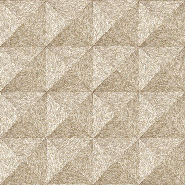 Veer Decor Woven Prism Beige Wallpaper