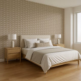 Veer Decor Woven Prism Beige Wallpaper