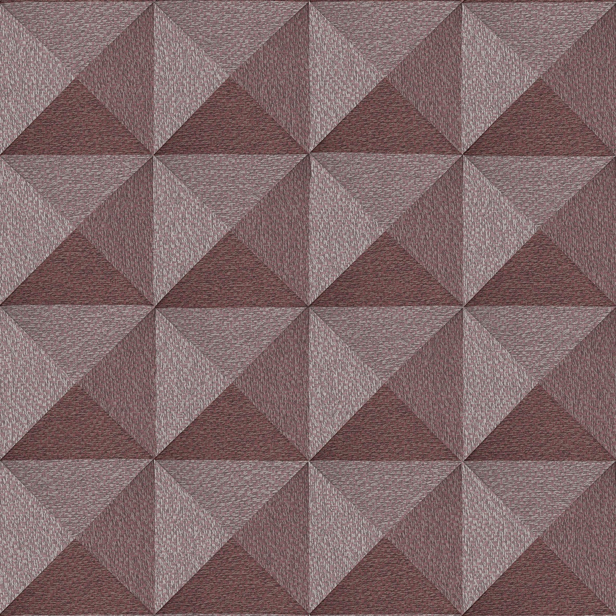 Veer Decor Woven Prism Red Wallpaper