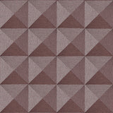Veer Decor Woven Prism Red Wallpaper