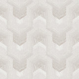 Veer Decor Embroidered Polygonal Dream White Wallpaper