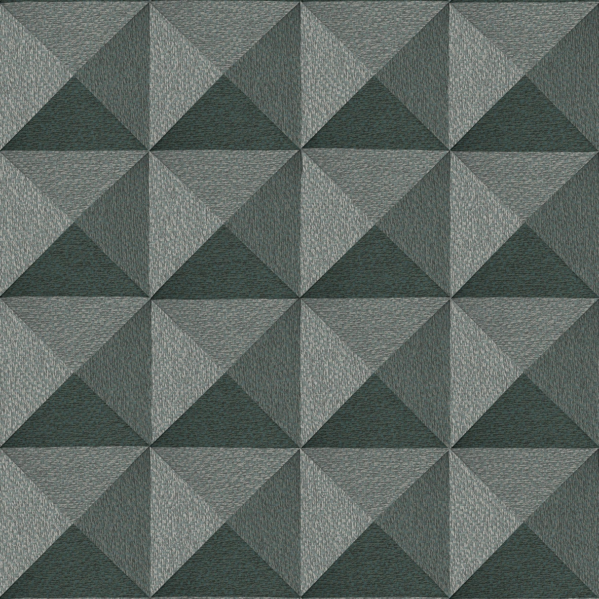Veer Decor Woven Prism Green Wallpaper