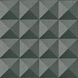 Veer Decor Woven Prism Green Wallpaper