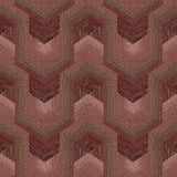 Veer Decor Embroidered Polygonal Dream Red Wallpaper