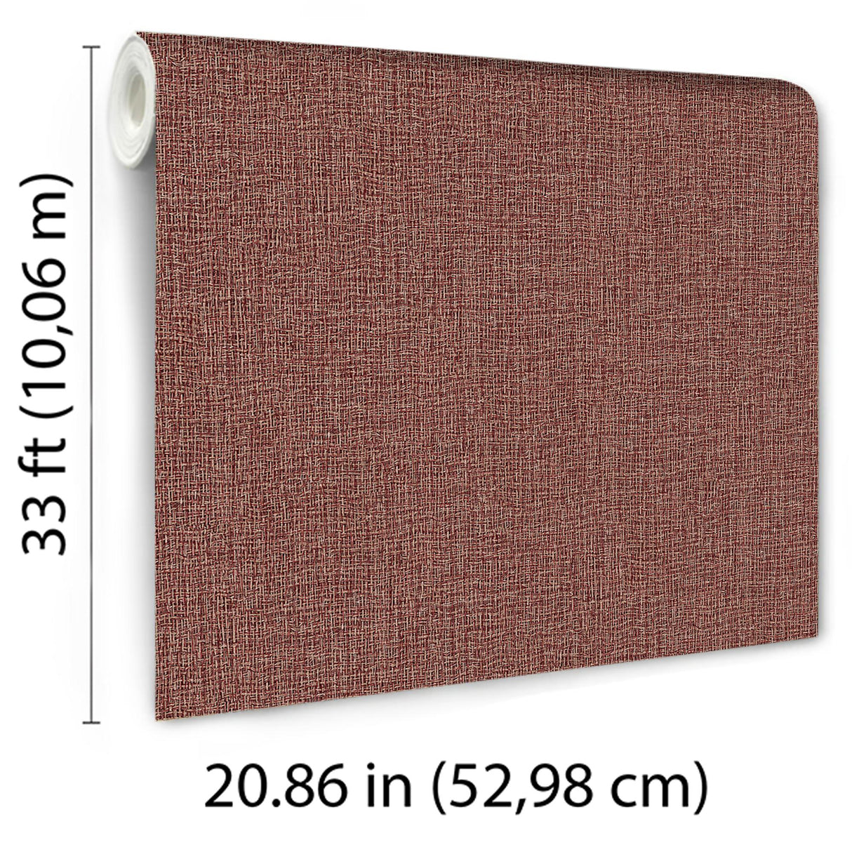 Veer Decor Textured Thread Red Wallpaper