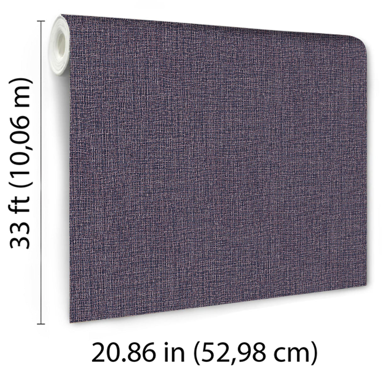 Veer Decor Textured Thread Purple Wallpaper