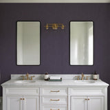 Veer Decor Textured Thread Purple Wallpaper