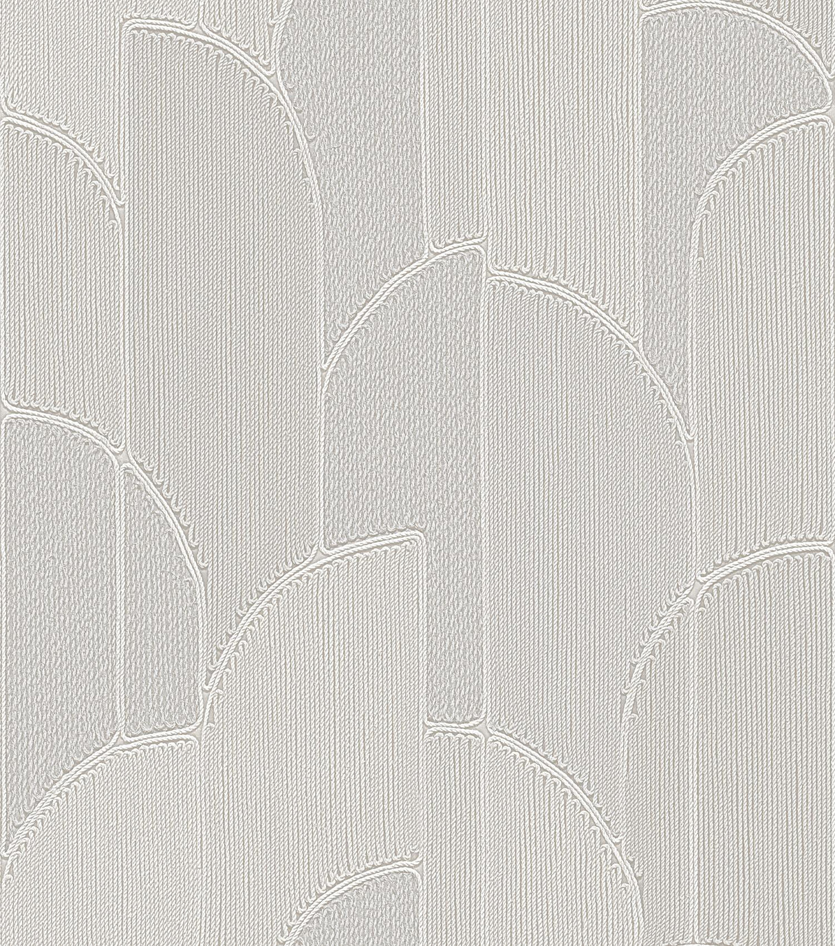 Veer Decor Stitched Arches Silver Wallpaper