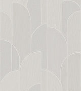 Veer Decor Stitched Arches Silver Wallpaper