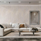 Veer Decor Stitched Arches Beige Wallpaper